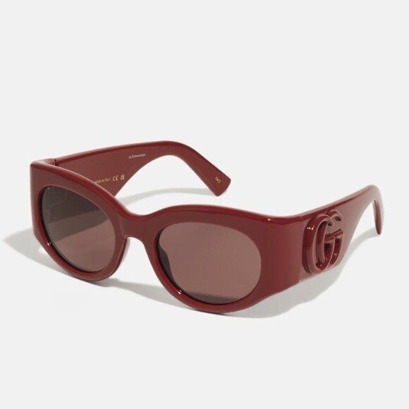 New Gucci GG1544S sunglasses burgundy Red bubble with case - Picture 2 of 8